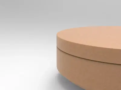 Okhu Pouf Low-poly 3D model