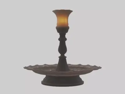 Candle Holder model Low-poly 3D model