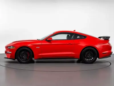  Red Ford Mustang GT Low-poly 3D model