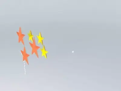 Xmas star lamp Free 3D model