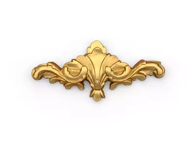 Classic carved decor ornament 342 3D model