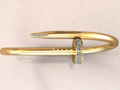 Nail Bracelet 15 cm 3D print model