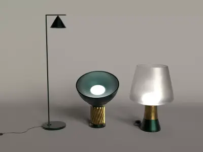 Lamp living room PBR  Low-poly 3D model