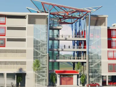 Complex community 3D model