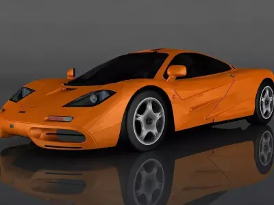 Mclaren F1 1993  Low-poly 3D model