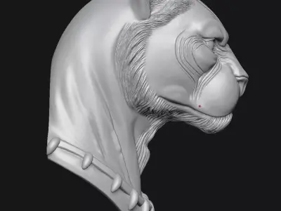 Black Panther 3D print model