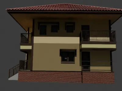 House Low-poly 3D model