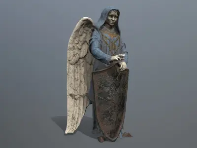 Woman Angel 1 Low-poly 3D model