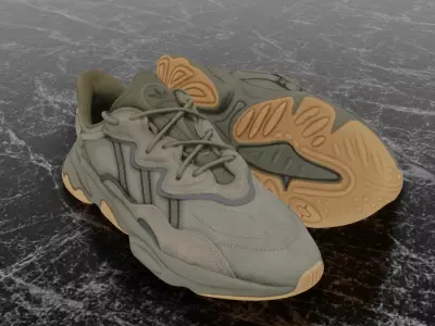 ADIDAS OZWEEGO TRACE CARGO 3D SHOES Low-poly 3D model