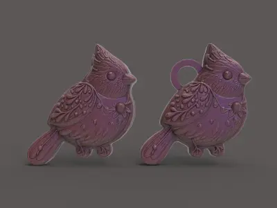 bird cookie decor 3D print model
