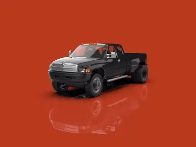 2000 Dodge Ram 2500 Quad Cab Cummins Dually RC And Scale Model 3D print model