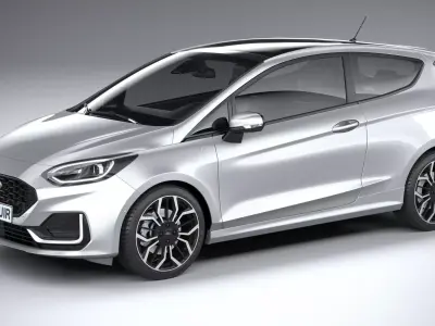 Fiesta ST-Line 3-door 2022 3D model