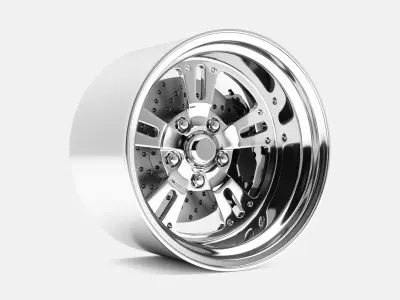 15x10 American Racing VN480 Wheel and Brake 3D print model