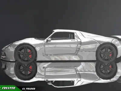 Lowpoly Hennessey Venom GT Racing Car 3D Model Low-poly 3D model