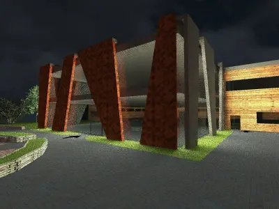  knitting plant building 3D model