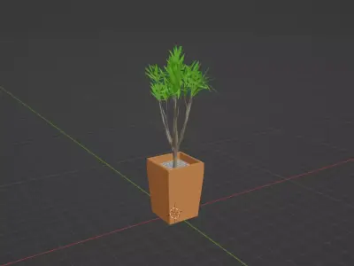 Potted Plant 1 Free 3D model