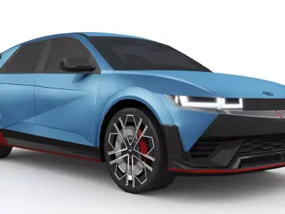 Hyundai Ioniq 5 N 2024 Low-poly 3D model