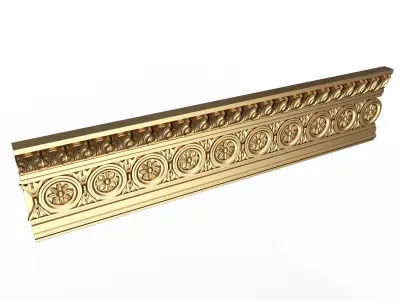 Ornament Element Molding 011 Low-poly 3D model