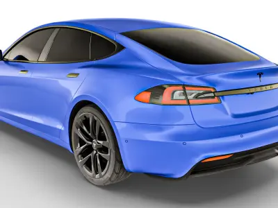 Tesla y 2021 Low-poly 3D model