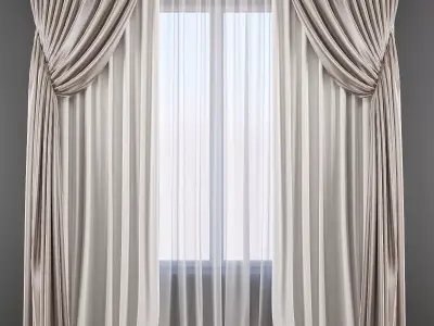 Set 54 Curtains 3D model