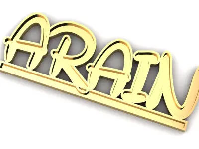 Stylish Names Pendant For Men And Women 3d Printable Model 3D print model