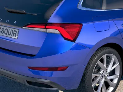 Skoda Scala 2019 3D model
