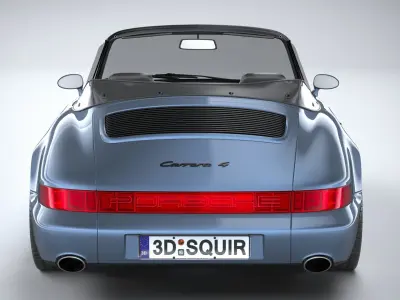 Porsche 911 964 Cabrio 1993 3D model