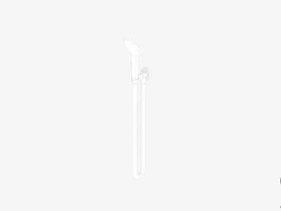 Shower - Hand - Luxury - Pin Low-poly 3D model