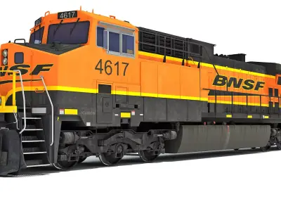 Locomotive GE AC4400CW BNSF 3D model