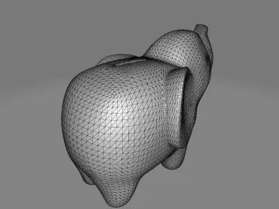 Harriet Bee Landen Elephant Ceramic Piggy Bank 3D model