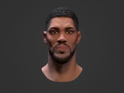 Anthony Joshua Low-poly 3D model