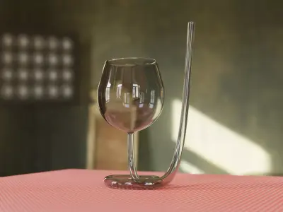 Cool glass  Free 3D model
