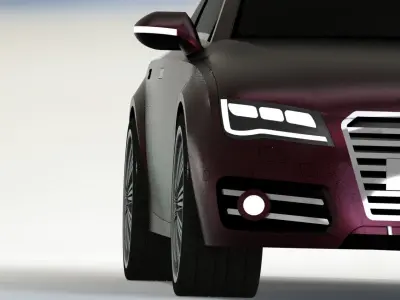 Audi RS7 2015 3D model
