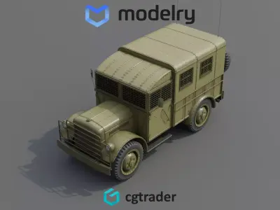 4x4 truck 3D model by OK3D