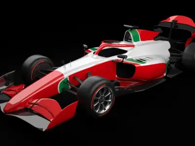 F2 2025 Low-poly 3D model