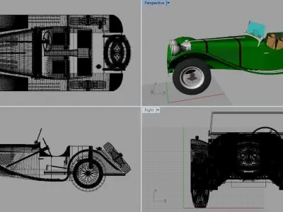 Old MG Free 3D model
