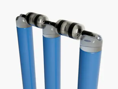 Modern Cricket Wickets 3D model