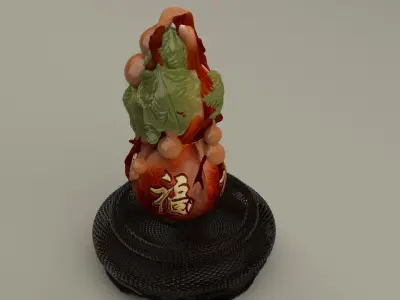 Chinese gourd 3D model
