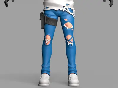 Cartoon Male Character Low-poly 3D model Low-poly 3D model