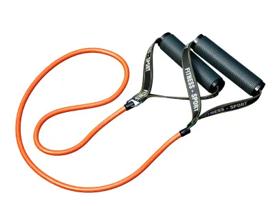 Expander orange and resistance rope 3D model
