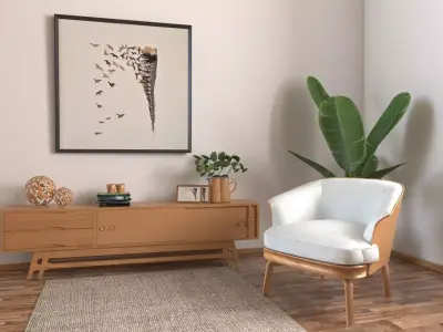 Interior  Living room 3D Model 3D model