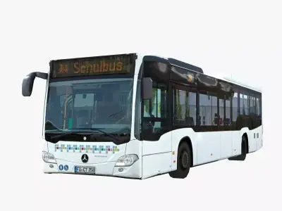 Mercedes-Benz Citaro Low Poly Low-poly 3D model