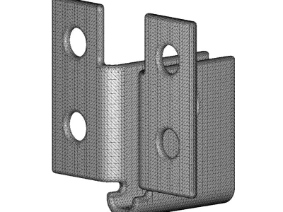 Steel U Bracket 3D print model