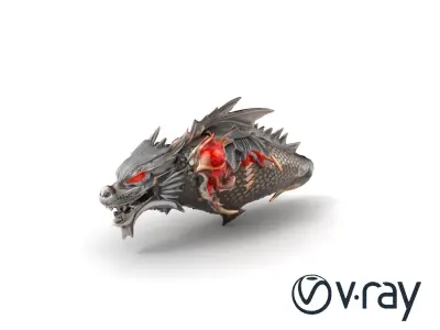 Fantasy Dragon Knight Armor model pack Low-poly 3D model