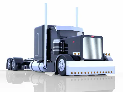 Peterbilt 379 Stretched 3D model