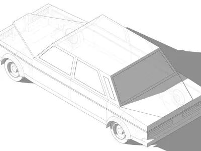 Funny Simple Car 3D model