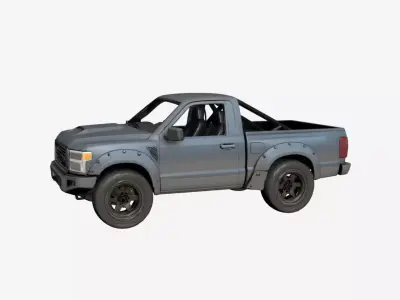Widebody Performance Pickup Truck Motorsport Inspired 05 3D model
