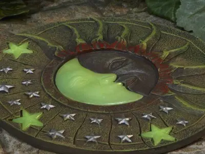 Green-Yellow Heathcote Garden Stepping Stone 3D model