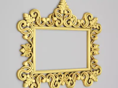 Classic Frame Mirror 010 3D model