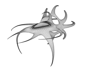 Alien Attack Fighter Free 3D model